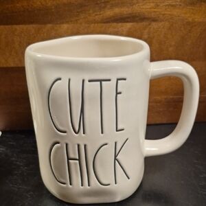 Rae Dunn Cream 'Cute Chick' Mug